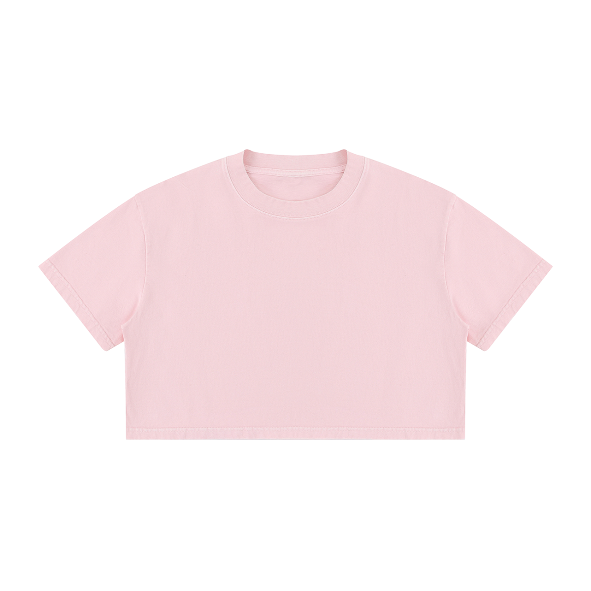 Women's Mineral Wash Cotton Crop T-Shirt