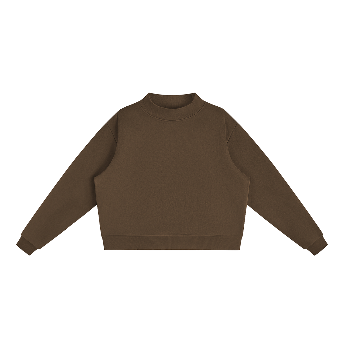 Essential Fleece Mock-Neck Crew Sweatshirt - Customisable