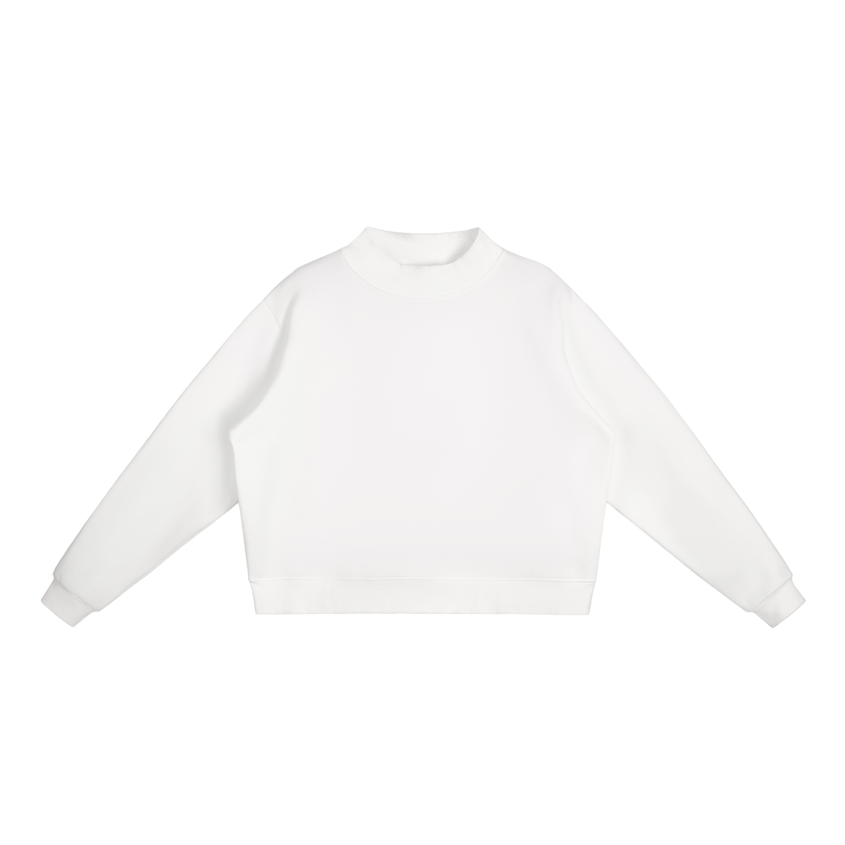 Essential Fleece Mock-Neck Crew Sweatshirt - Customisable