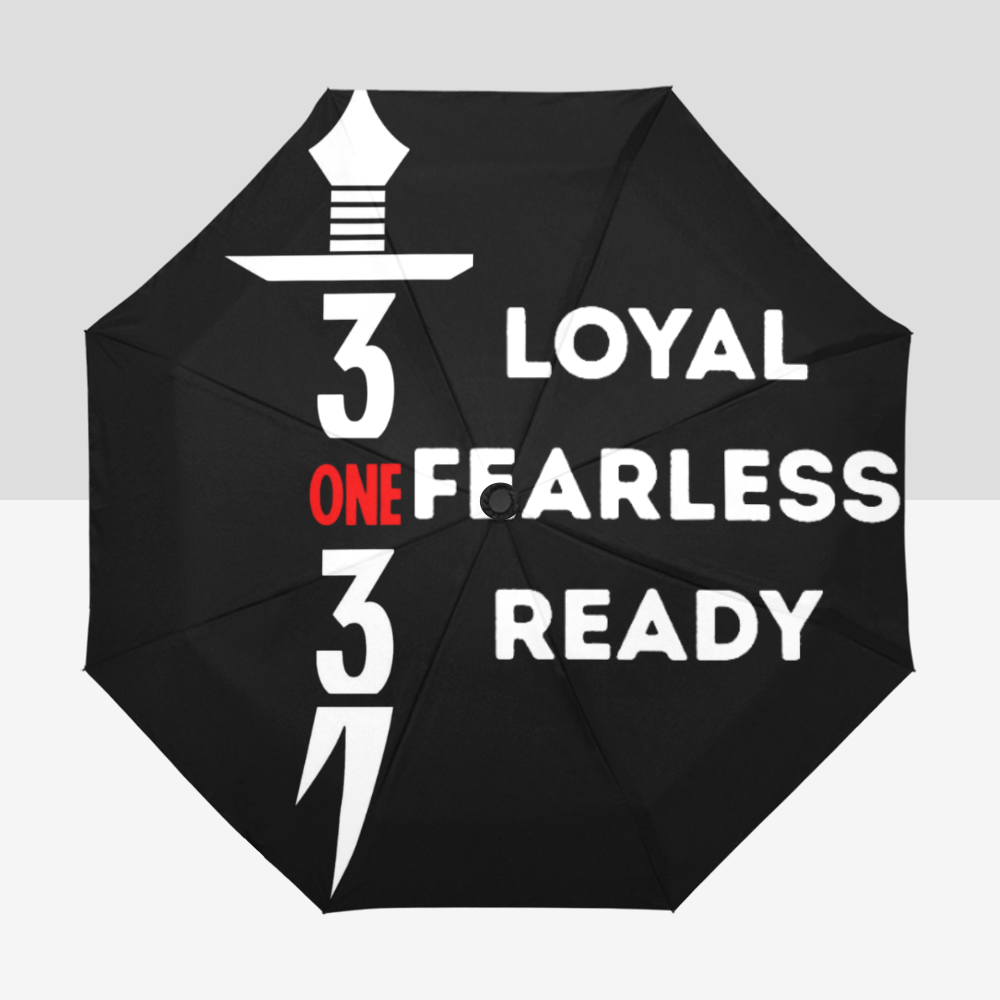 Shia Islamic Umbrella - 313 Loyal, Fearless, Ready | Auto-Foldable Umbrella