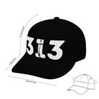 unisex-313-Baseball-cap-in-black-yellow-pink-babyblue-darkblue-grey-white-red