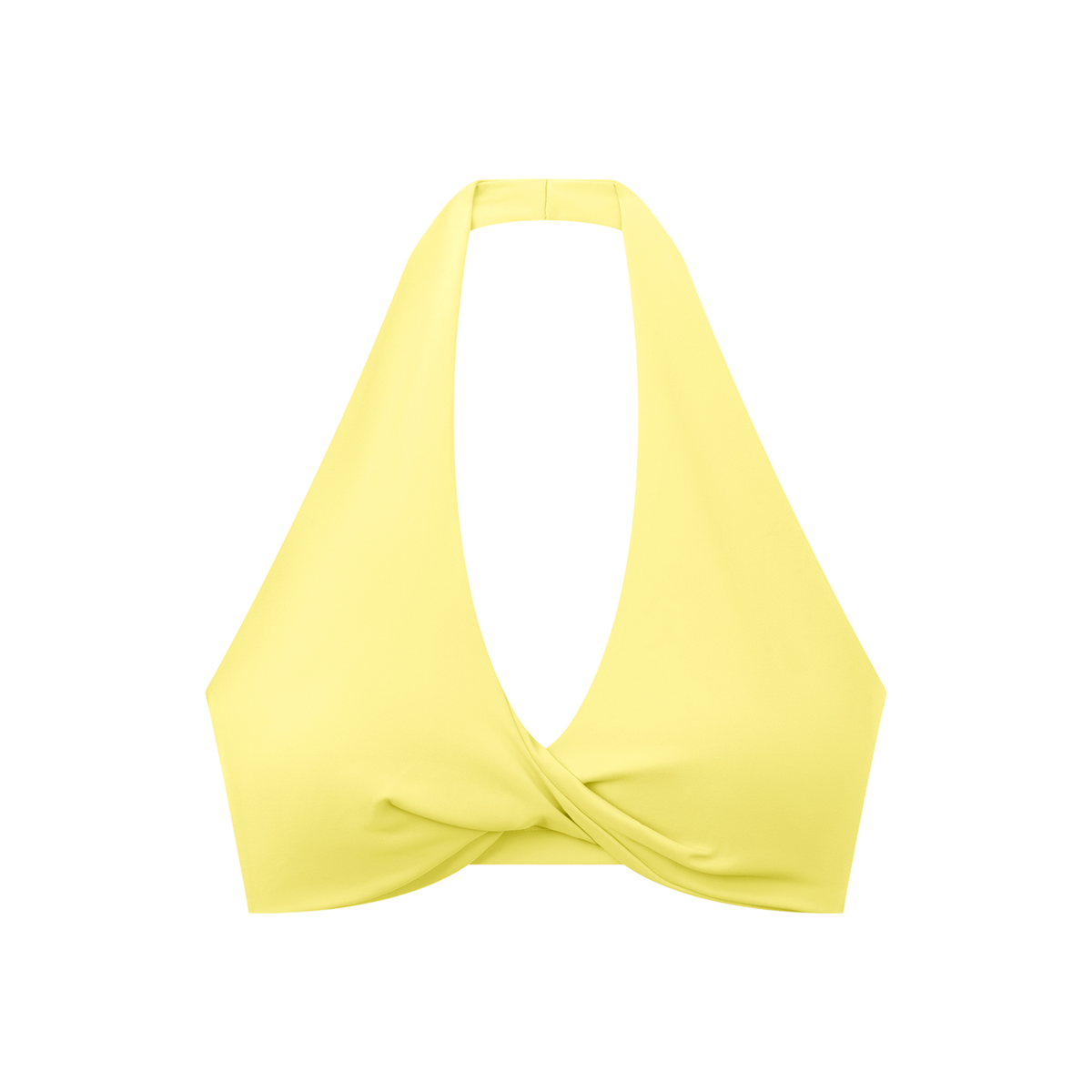 Pleated Halter Sports Bra pleat detail close-up