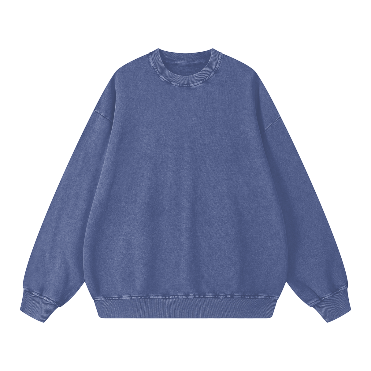 Snow Washed Unisex Oversized Sweatshirt 100% Cotton
