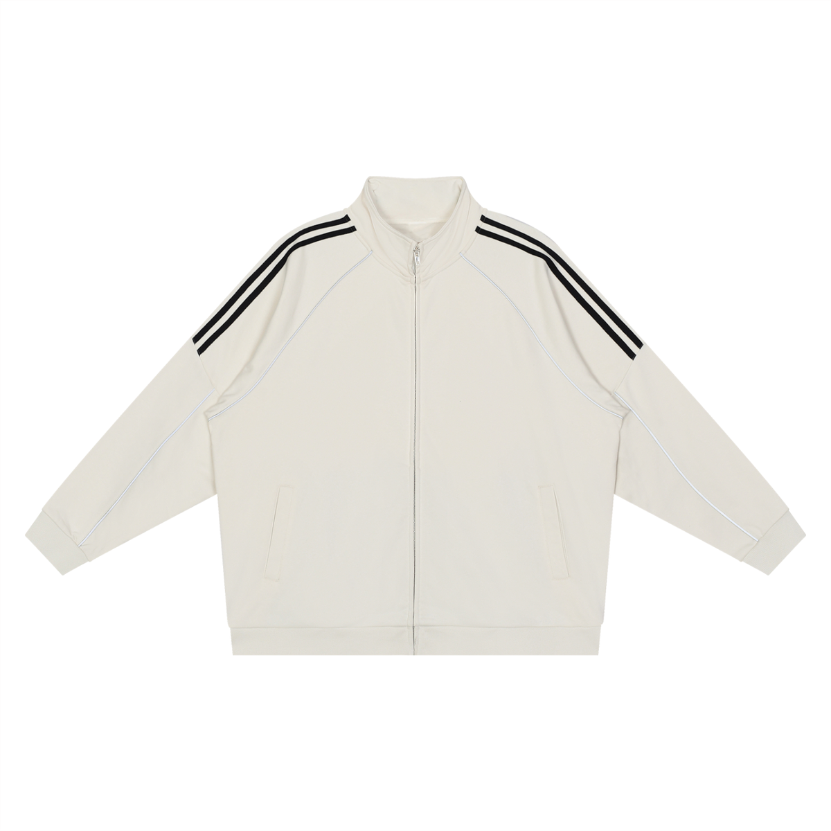 Reflection Striped Raglan Sleeve  Jacket - Customisable