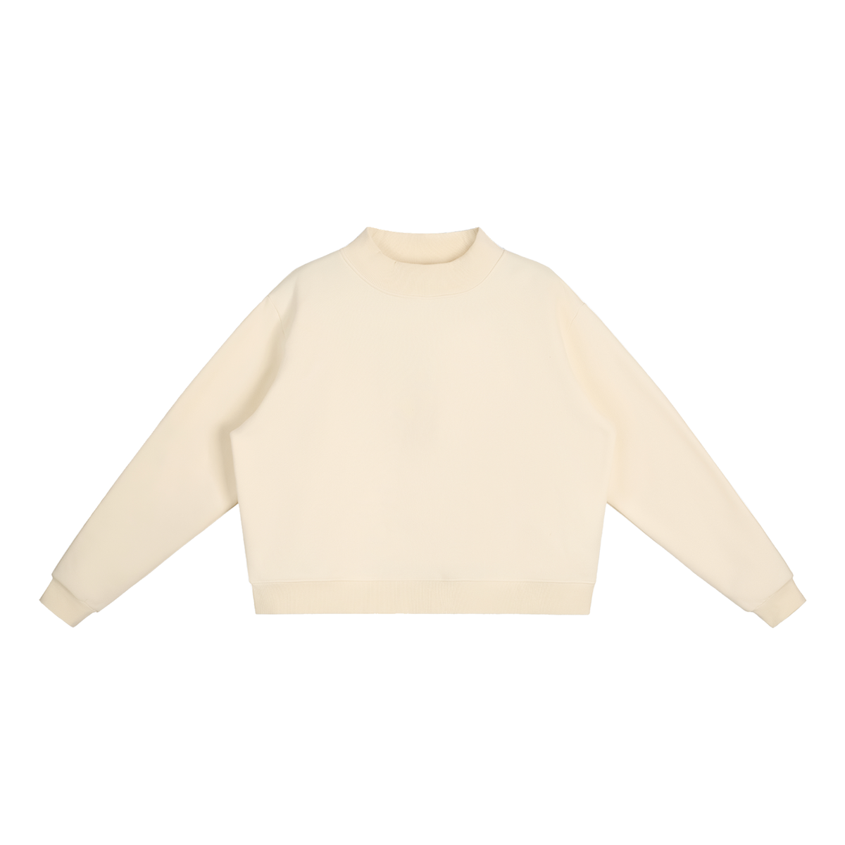 Essential Fleece Mock-Neck Crew Sweatshirt - Customisable