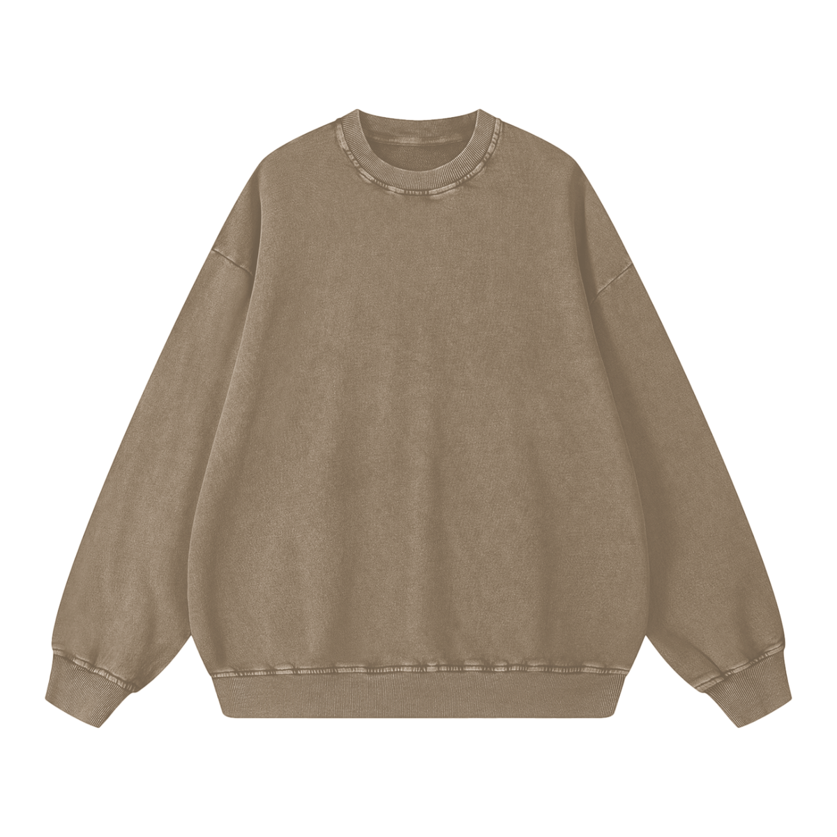 Snow Washed Unisex Oversized Sweatshirt 100% Cotton