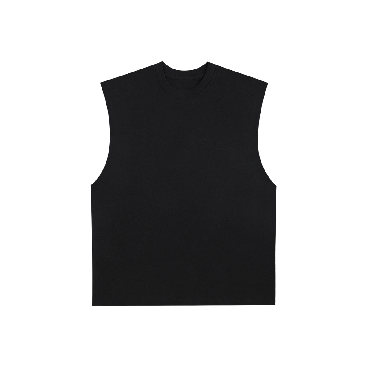 MENS-WOMENS-unisex-Raw-Edge-Cotton-Tank-Top-customisable gym-vest