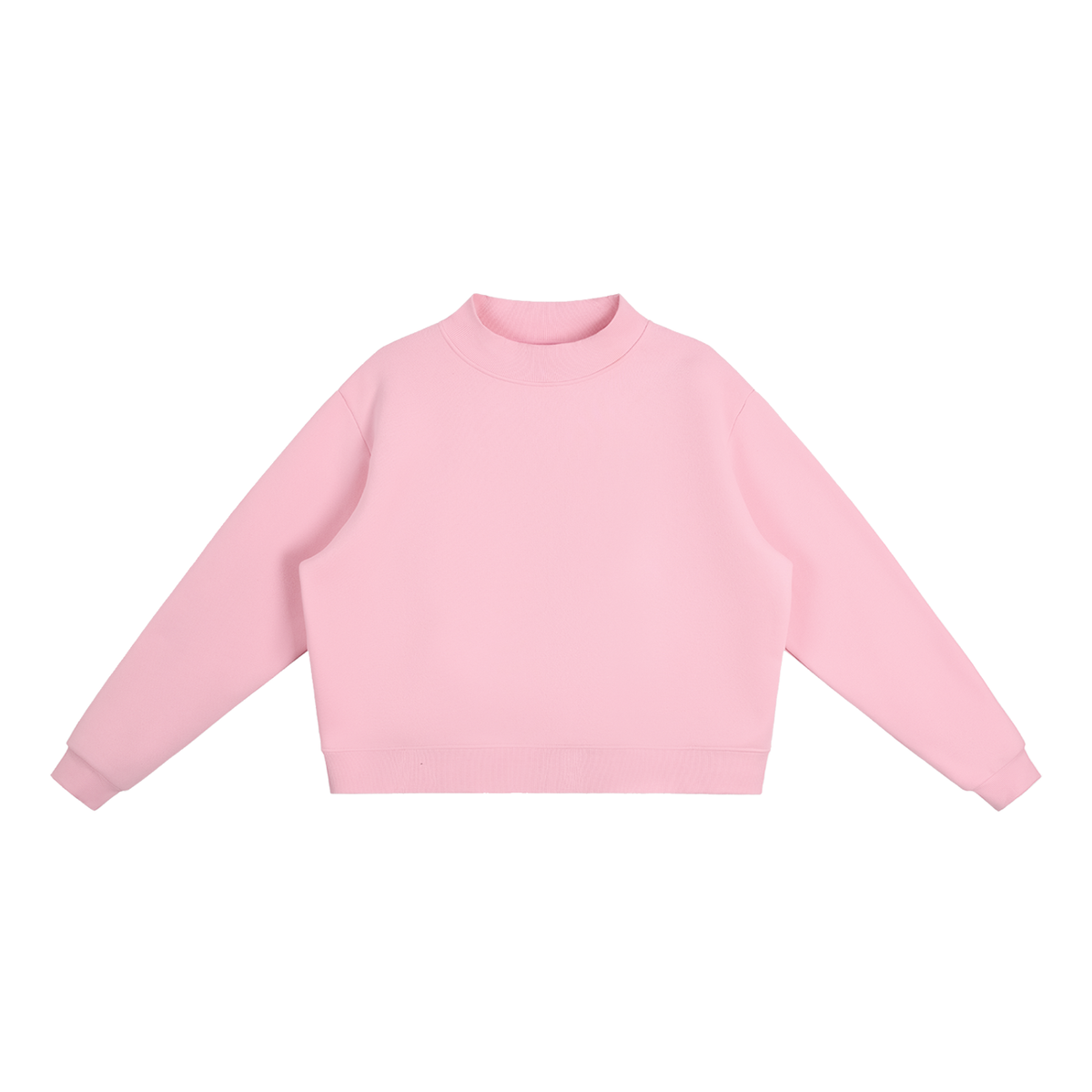 Essential Fleece Mock-Neck Crew Sweatshirt - Customisable