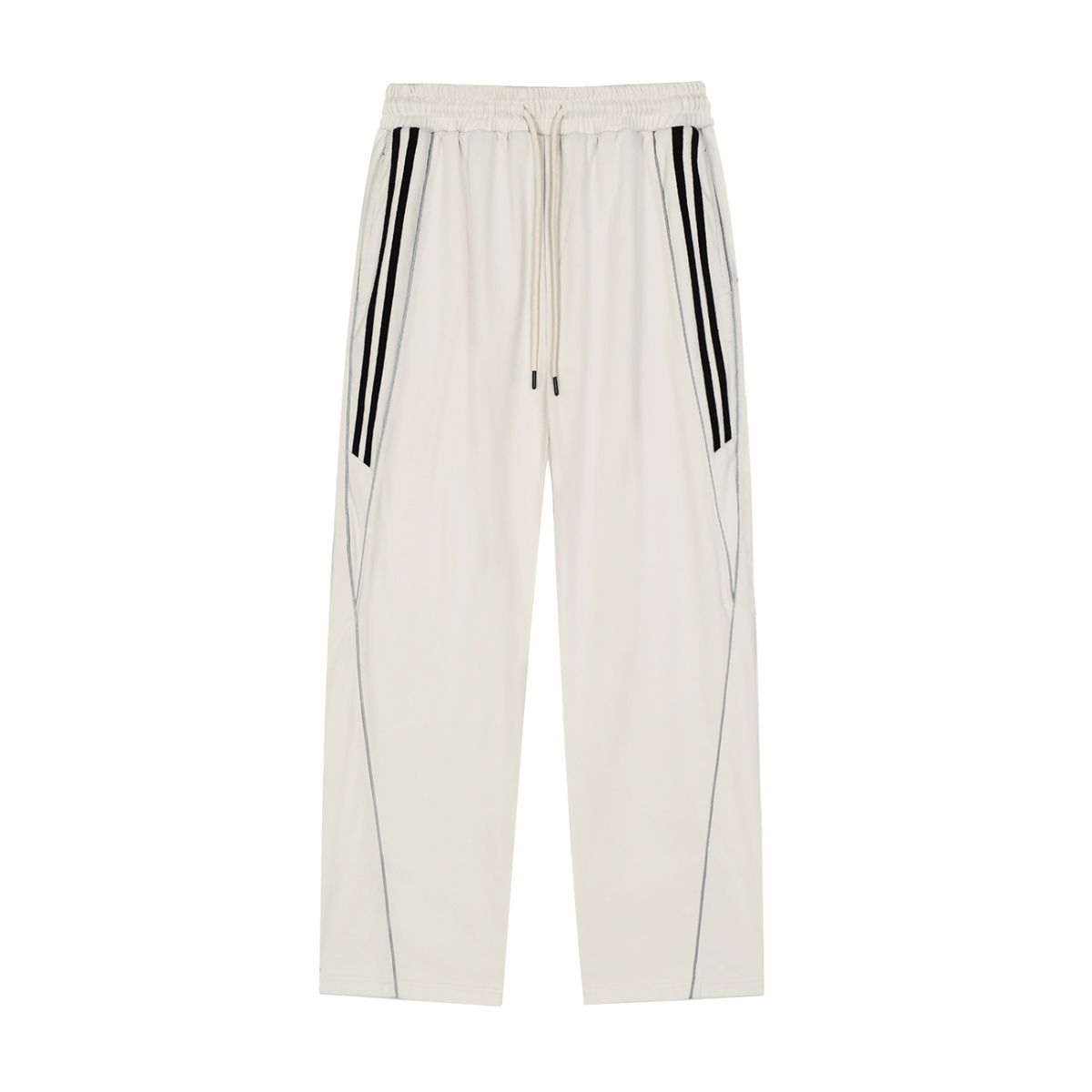 Reflection Striped Straight-Leg Unisex Sweatpants - Customisable