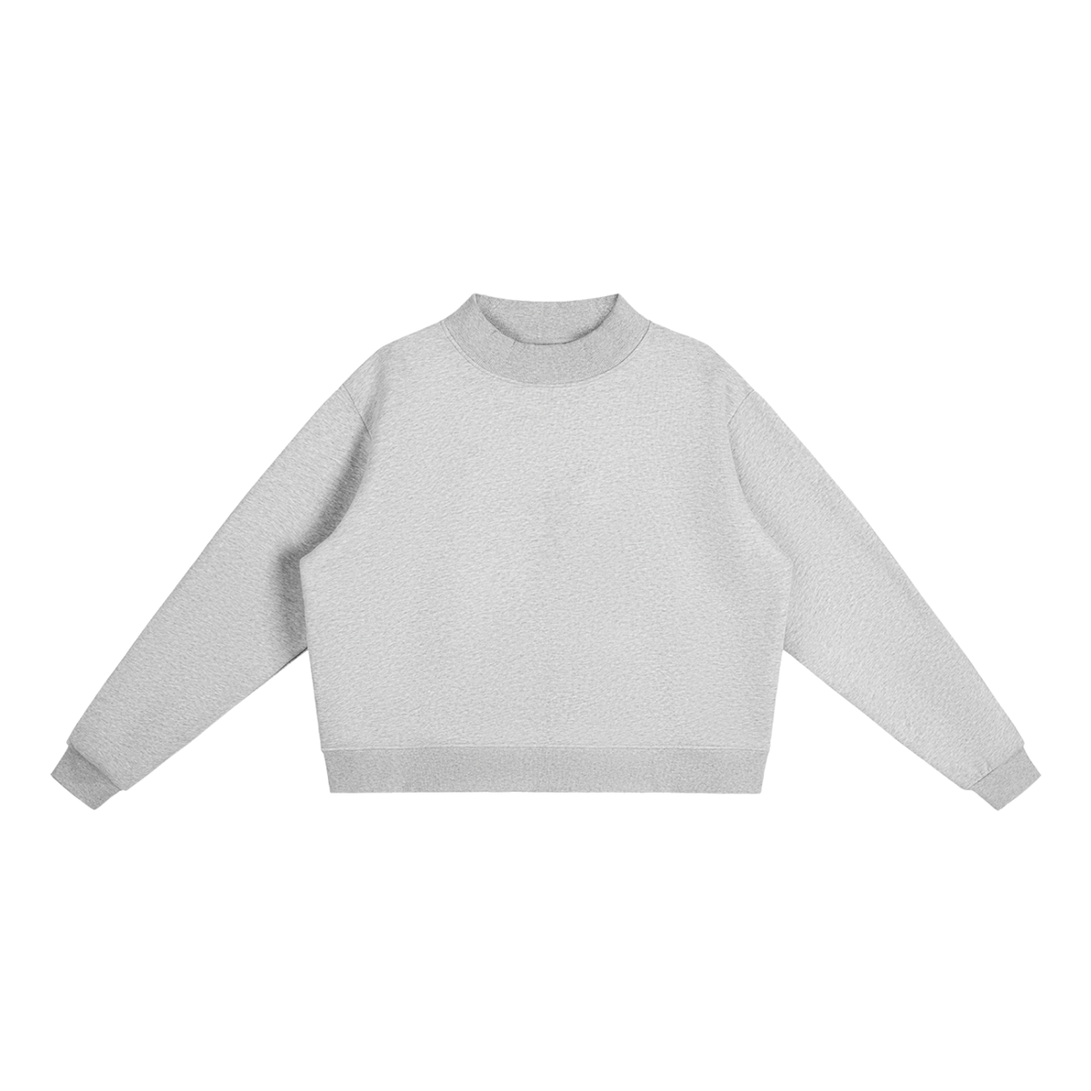 Essential Fleece Mock-Neck Crew Sweatshirt - Customisable
