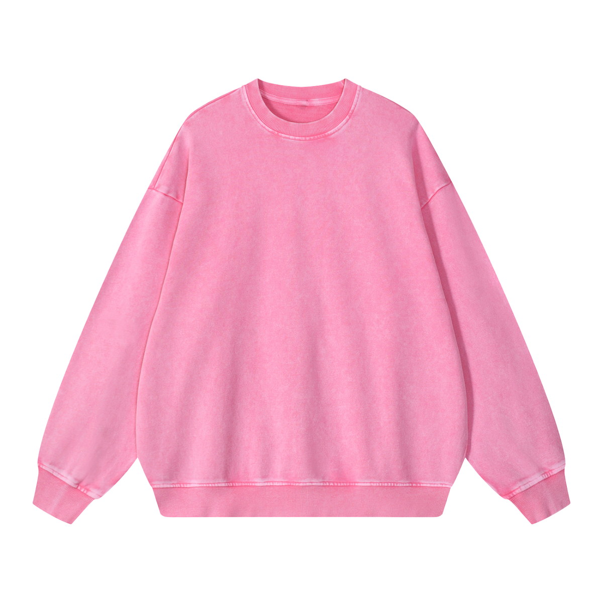 Snow Washed Unisex Oversized Sweatshirt 100% Cotton