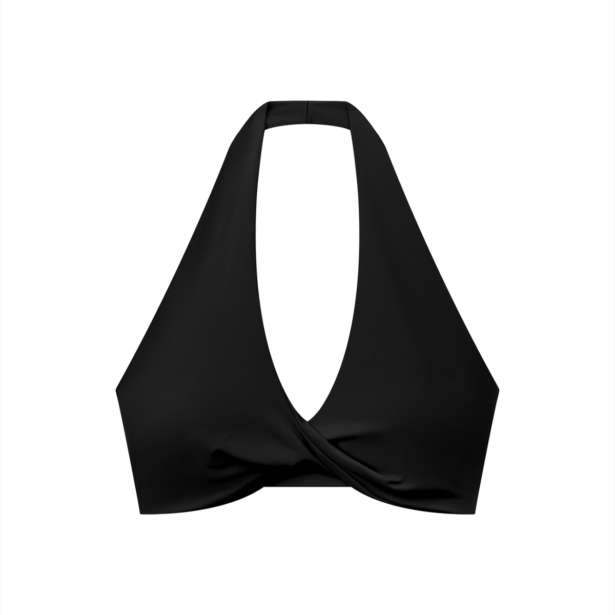 Pleated Halter Sports Bra worn with matching activewear set