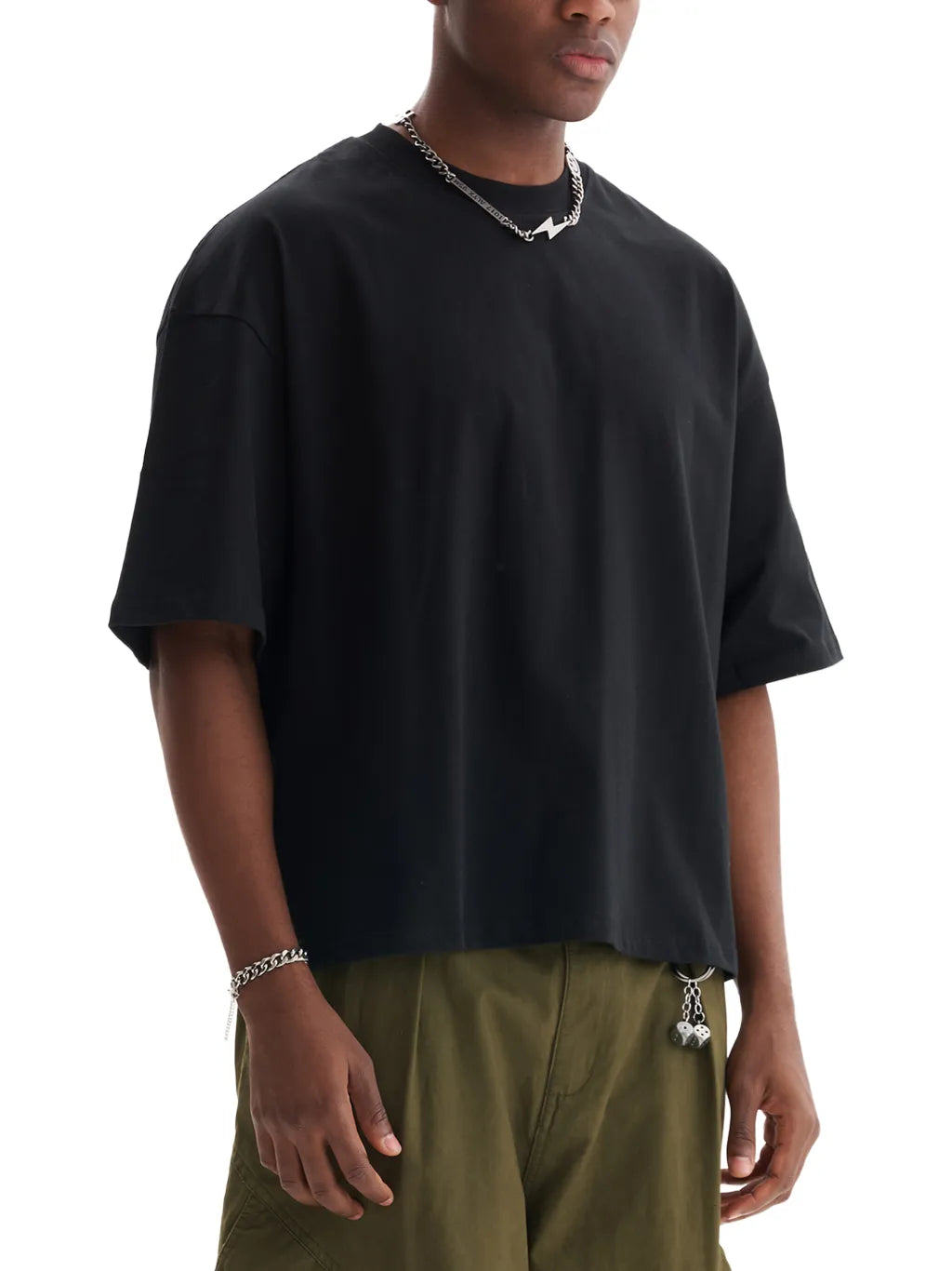 Classic-Loose-Boxy-Tee-men-in-black-white-gray-customisable