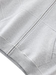 Contrast-Stitched Boxy Fleece Zip Hoodie