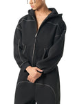 Contrast-Stitched-Boxy-Fleece-Zip-Hoodie-grey-black-customisable