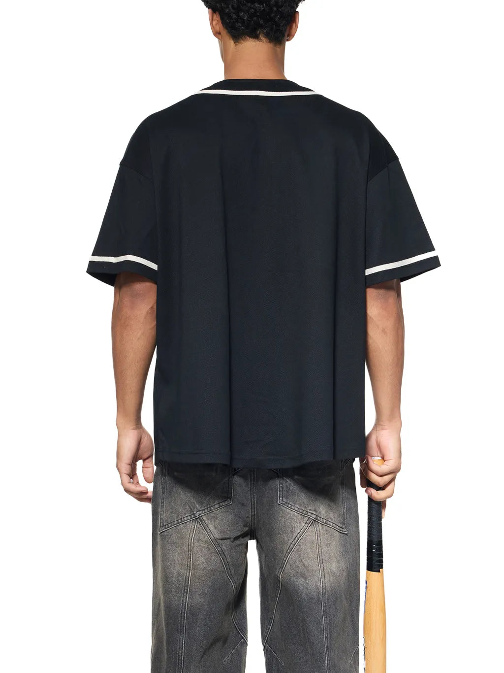 mens-womens-unisex-Contrast-Piped-Button-Up-Jersey-red-black-navy-white-cstomisable