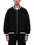 Contrast-Piping-Zip-Bomber-Jacket-mens-womens-unisex-jacket-coat-casual-customisable-black-red-navy-white-gray