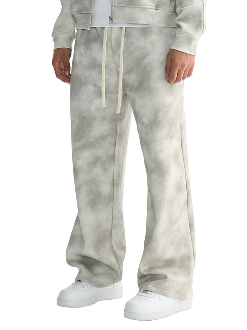 Dirty-Washed-Fleece-Sweatpants-white-gray-sportswear-menswear-tracksuit-customisable