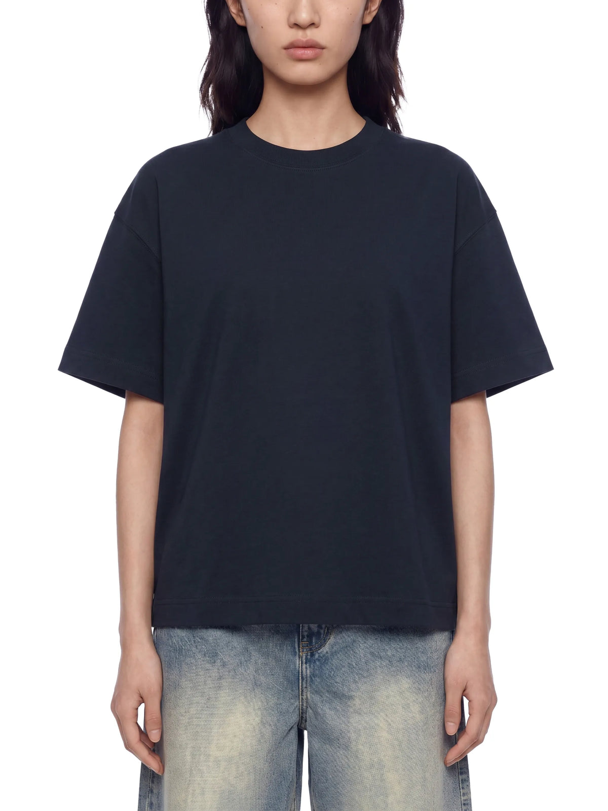mens-womens-unisex-Essential-Cotton-Boxy-T-Shirt-in-green-navyblack-white-blue-coffee-gray-red-blue-cotton-oversized-loose-fit