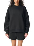 Essential Fleece Mock-Neck Crew Sweatshirt - Customisable