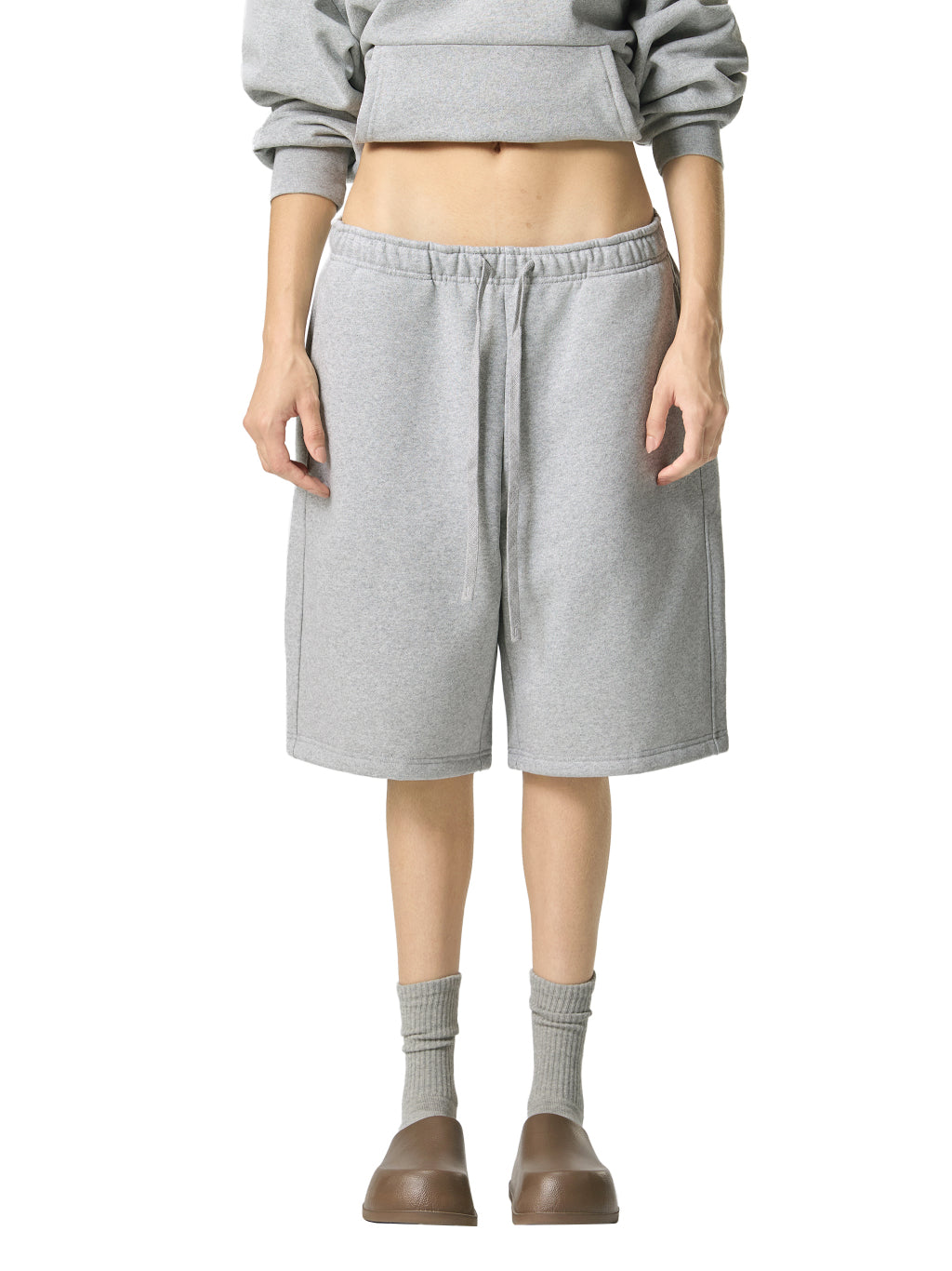 Essential-Heavyweight-Fleece-Shorts-in-black-grey-white-blue-khaki-rown-customisable 