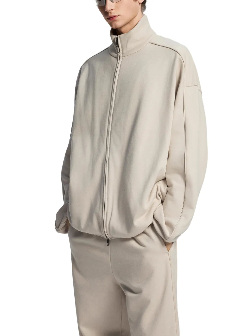 Essential-Heavyweight-Stand-Collar-jacket-emns-womens-unisex-sports-zipper-jacket-cream-white-black-gray-customisable