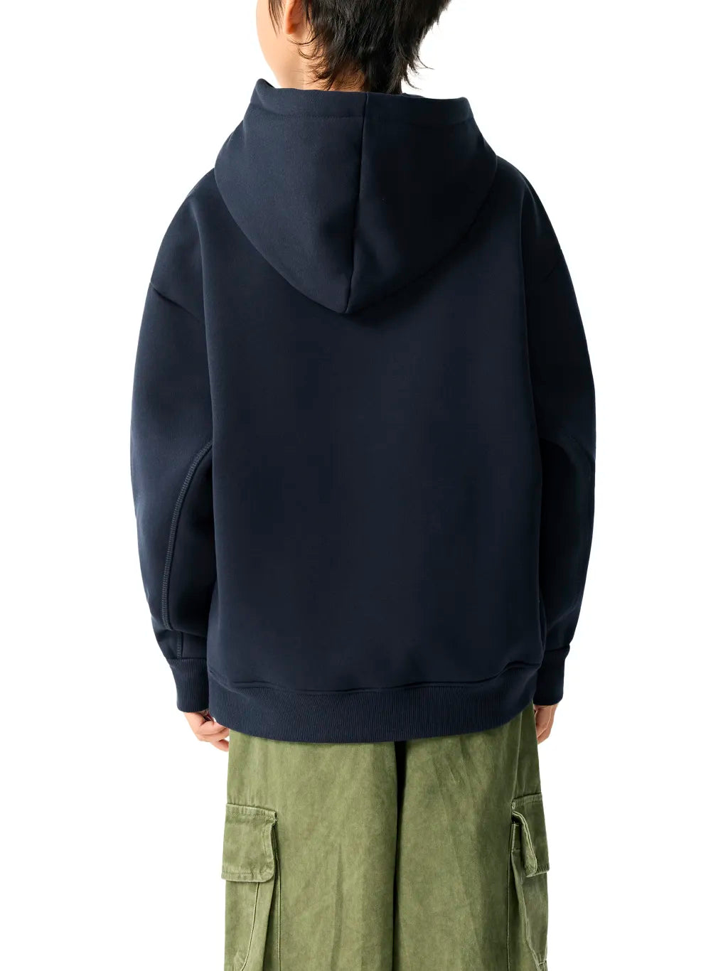 Essential-Kids-Fleece-Hoodie-in-red-black-navy-green-blue-customisable