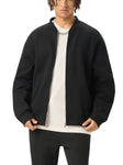 Essential-Zip-Up-Fleeced-Varsity-Jacket-mens-womens-unisex-black-navy-customisable