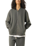Essential Zip-Up Fleeced Varsity Jacket – Customisable