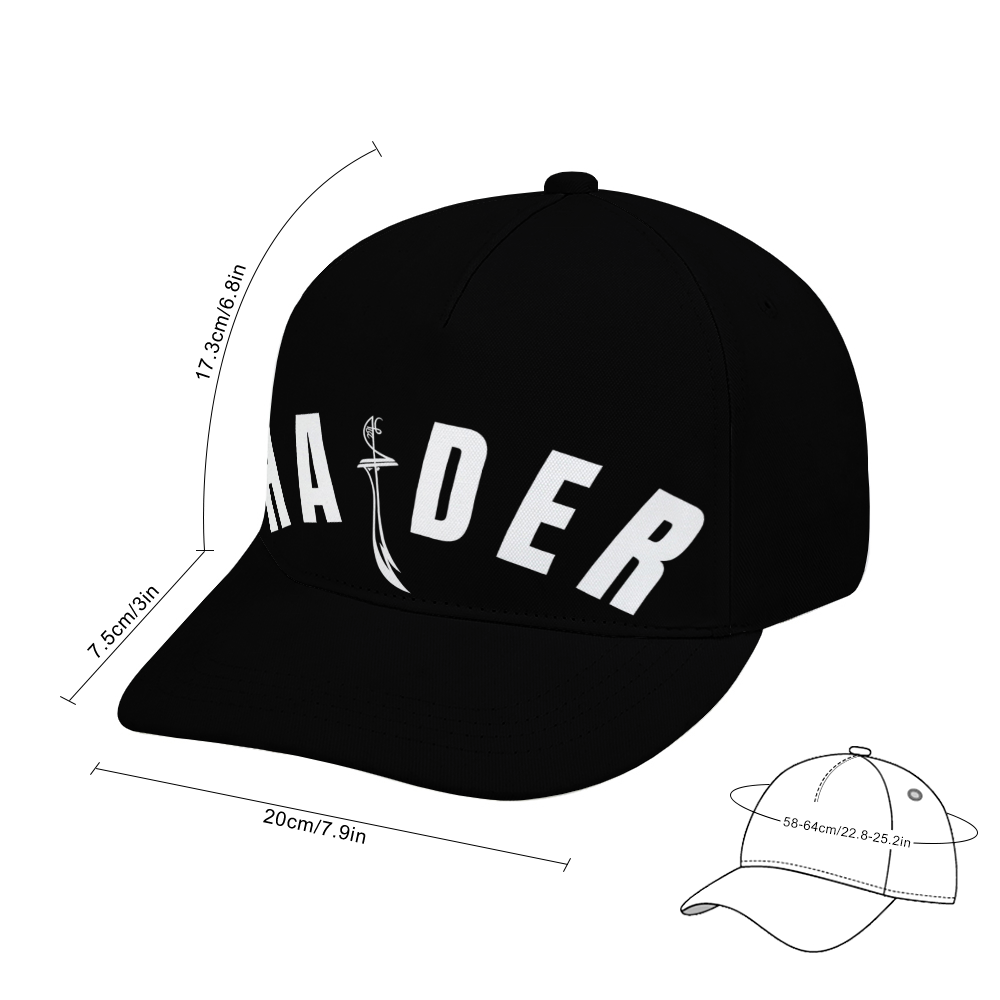 Shia Islamic Baseball Cap - Haider With Zulfiqar | Unisex Streetwear