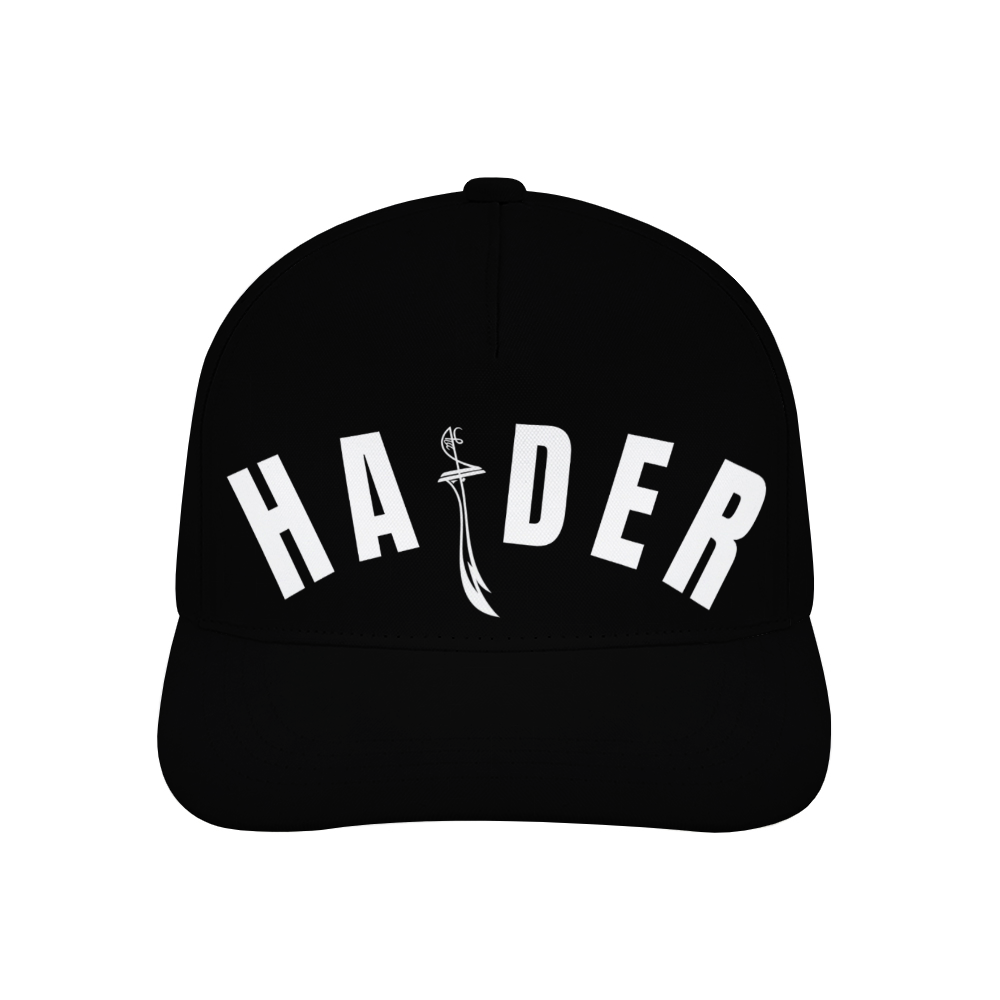 unisex-baseball-cap-with-haider-in-black-red-baby-blue-dark-blue-yellow-grey-pink