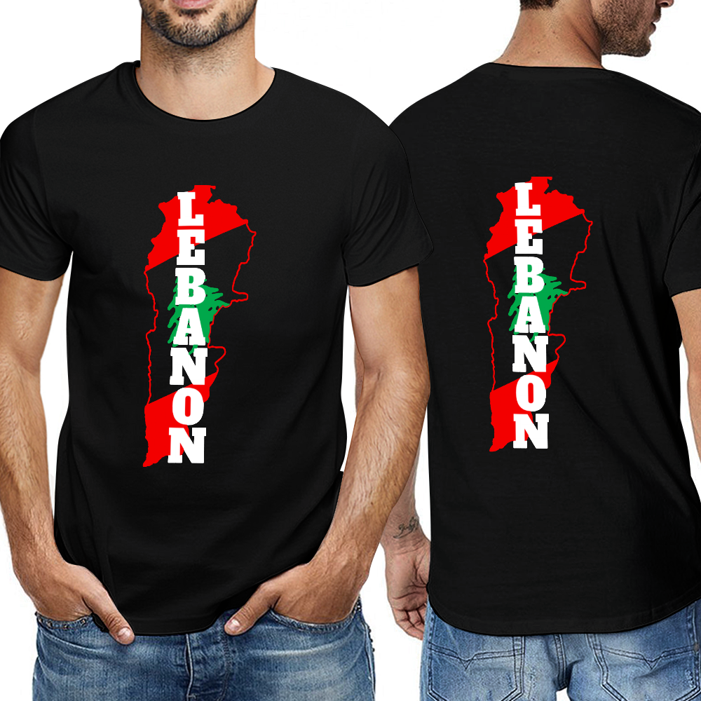 Men's T-Shirt  - Lebanon | Pure Cotton Streetwear Graphic Tee