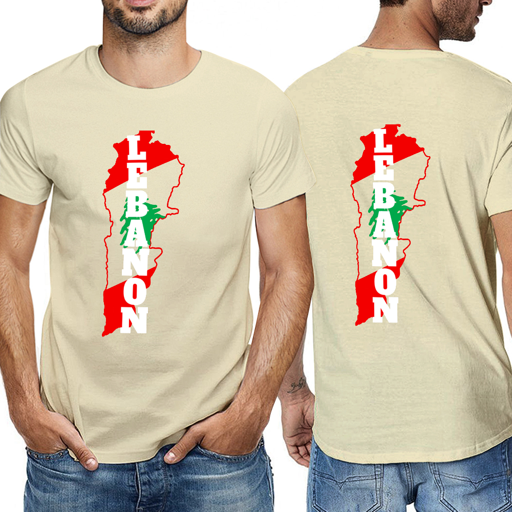 Men's T-Shirt  - Lebanon | Pure Cotton Streetwear Graphic Tee