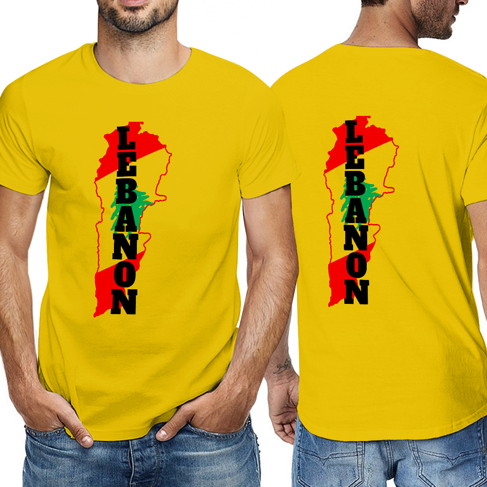 Men's T-Shirt  - Lebanon | Pure Cotton Streetwear Graphic Tee