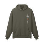 Unisex Pure Cotton Heavyweight High Collar Hoodie - "313 Death With Dignity Is Better Than A Life Of Humiliation"