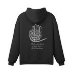 Unisex Pure Cotton Heavyweight High Collar Hoodie - "313 Death With Dignity Is Better Than A Life Of Humiliation"