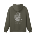Unisex Pure Cotton Heavyweight High Collar Hoodie - "313 Death With Dignity Is Better Than A Life Of Humiliation"