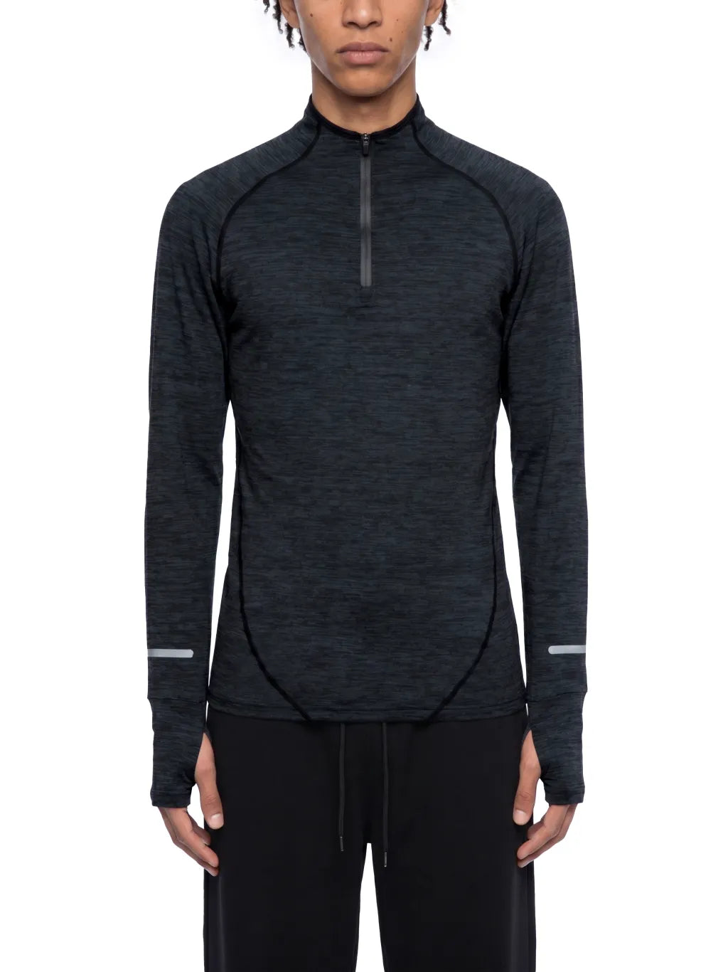 Men's-Quarter-Zip-Raglan-Training-T-Shirt-mens-sportswear-gymwear-customisable-tight-fitting