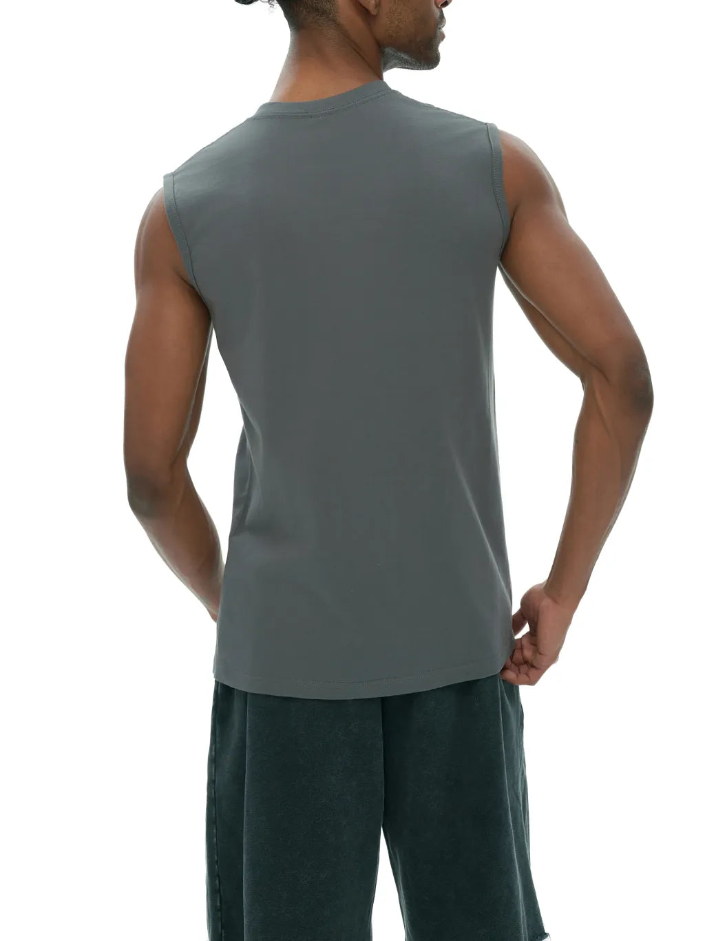 Men's-Sleeveless-Cotton-Tank-Top-black-gray-white-customisable