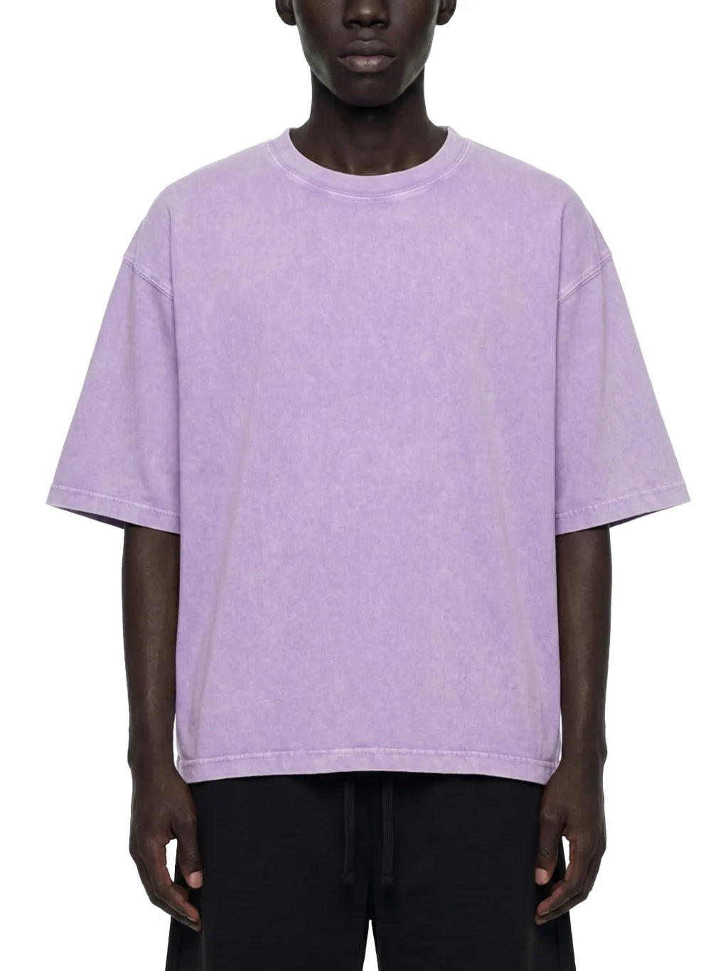 mens-womens-unisex-Mineral-Wash-Boxy-Cotton-T-Shirt-in-black-white-navy-purple-cream-apricot