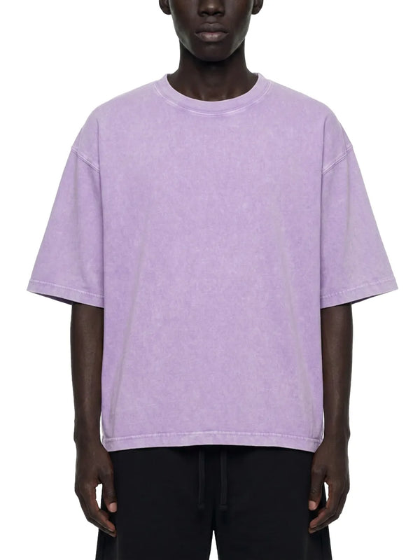 mens-womens-unisex-Mineral-Wash-Boxy-Cotton-T-Shirt-in-black-white-navy-purple-cream-apricot