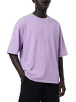 mens-womens-unisex-Mineral-Wash-Boxy-Cotton-T-Shirt-in-black-white-navy-purple-cream-apricot