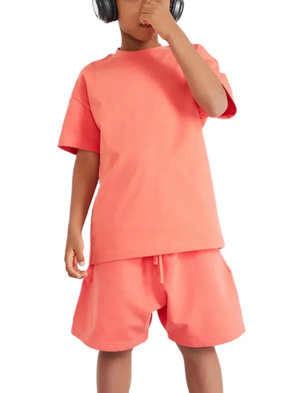 Pure-Cotton-Essential-Kids-T-Shirt-bys-girls-black-khaki-white-navypink-customisable
