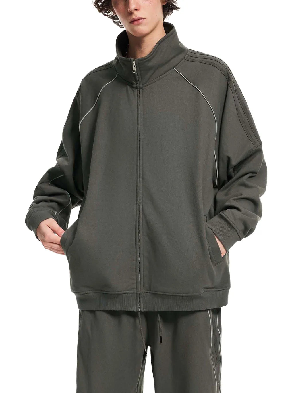 Unisex-Sparkles-Full-Zip-Boxy-Hoodie-mens-womens-black-gray-red-green-customisable