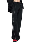 Reflection Striped Straight-Leg Unisex Sweatpants - Customisable