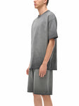 mens-womens-unisex-black-gray-white-Reverse-Dyed-Loose-Cotton-T-Shirt 