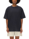 mens-womens-unisex-black-gray-white-Reverse-Dyed-Loose-Cotton-T-Shirt 