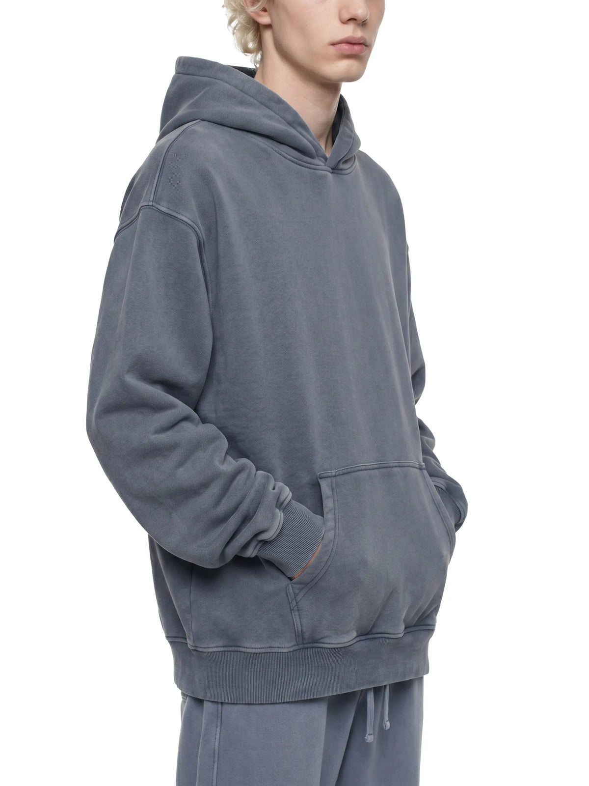 Snow Wash Fleece Oversize Hoodie