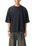 mens-womens-unisex-snow-Wash-Raw-Hem-Boxy-T-shirt-in-grayblack-white-thick-100%-cotton-customisable-oversized 