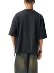 mens-womens-unisex-snow-Wash-Raw-Hem-Boxy-T-shirt-in-grayblack-white-thick-100%-cotton-customisable-oversized 